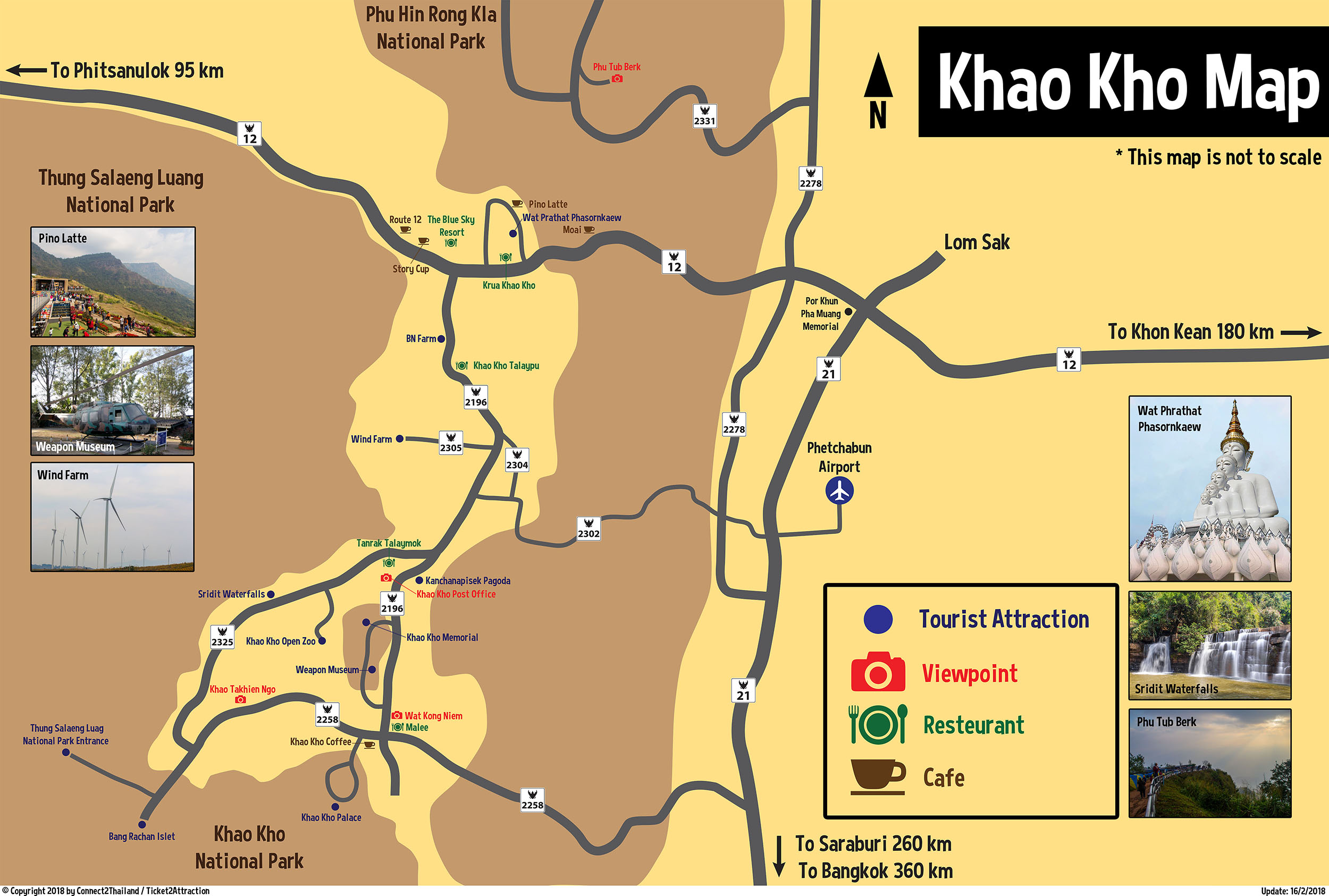 Khao Yai Thailand Map