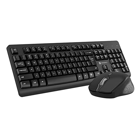 Portronics Key3 Combo - Multimedia Wireless keyboard & Mouse