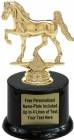 5 3/4" Gaited Horse Trophy Kit with Pedestal Base