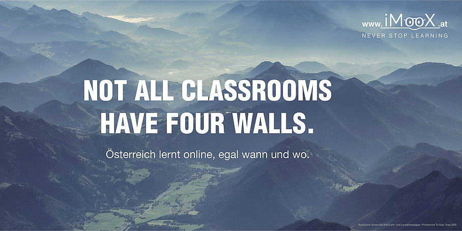 Mountains and text: not all classrooms have four walls.