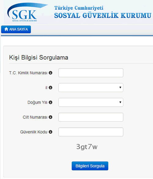 SGK Prim Sorgulama