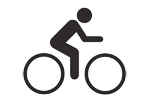 Bicycle icon that follows mouse movement