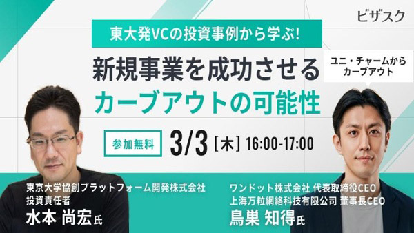 新規事業を成功させるカーブアウトの可能性