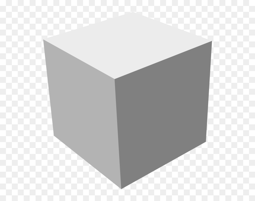 Cube 3d Png, Transparent Png - grey rectangle png