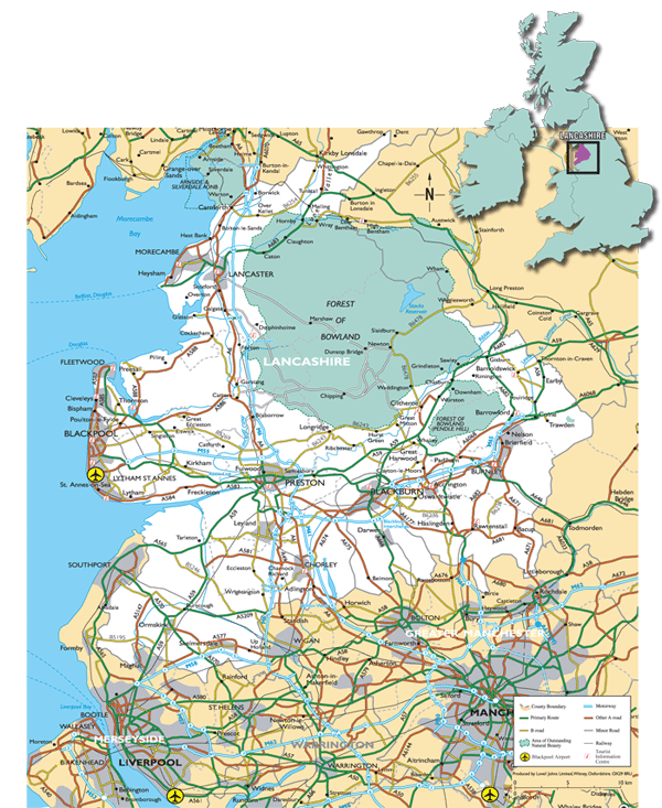 Map Of Morecambe And Surrounding Area - Charis Augustina