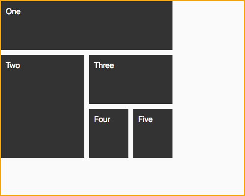 Grid with 10px gap and an element spanning all columns.
			          The sum of the columns is less than the width of the grid container.