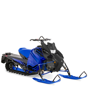 Blue Snowmobile