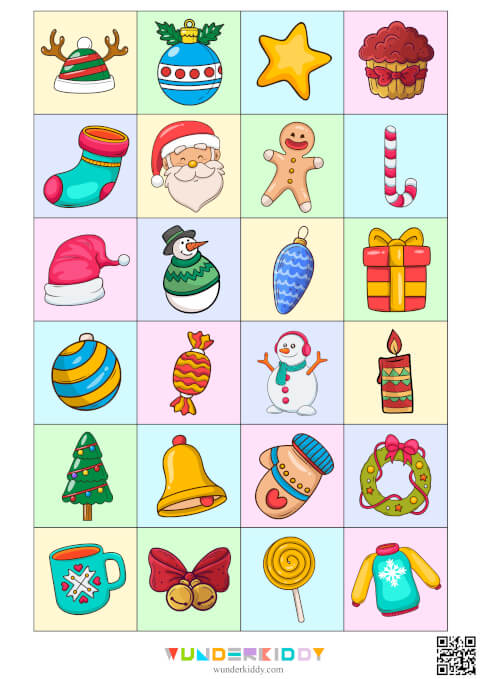 Christmas Themed Shadow Matching Worksheet - Image 2