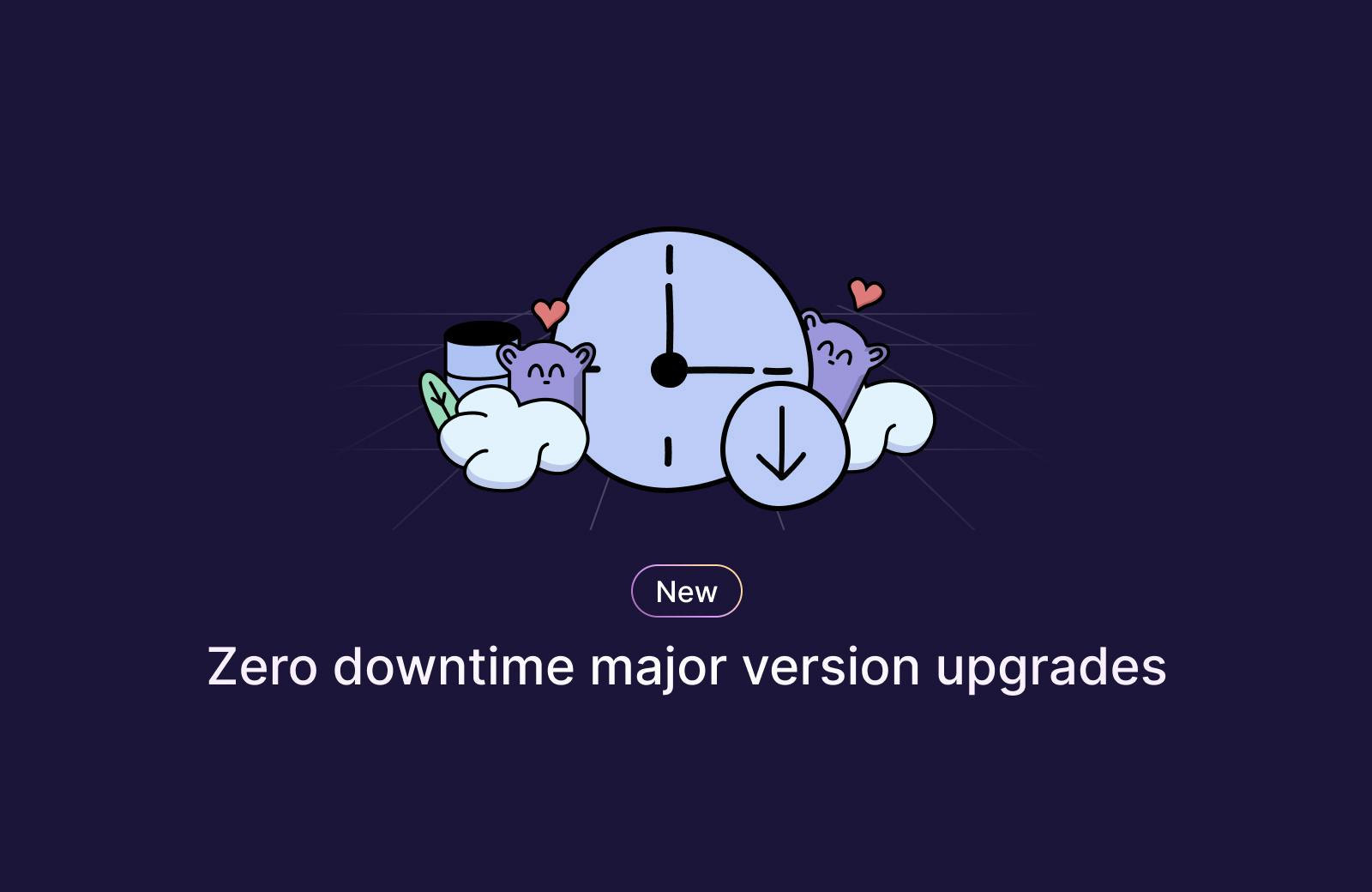 Postgres major version upgrades with minimal downtime