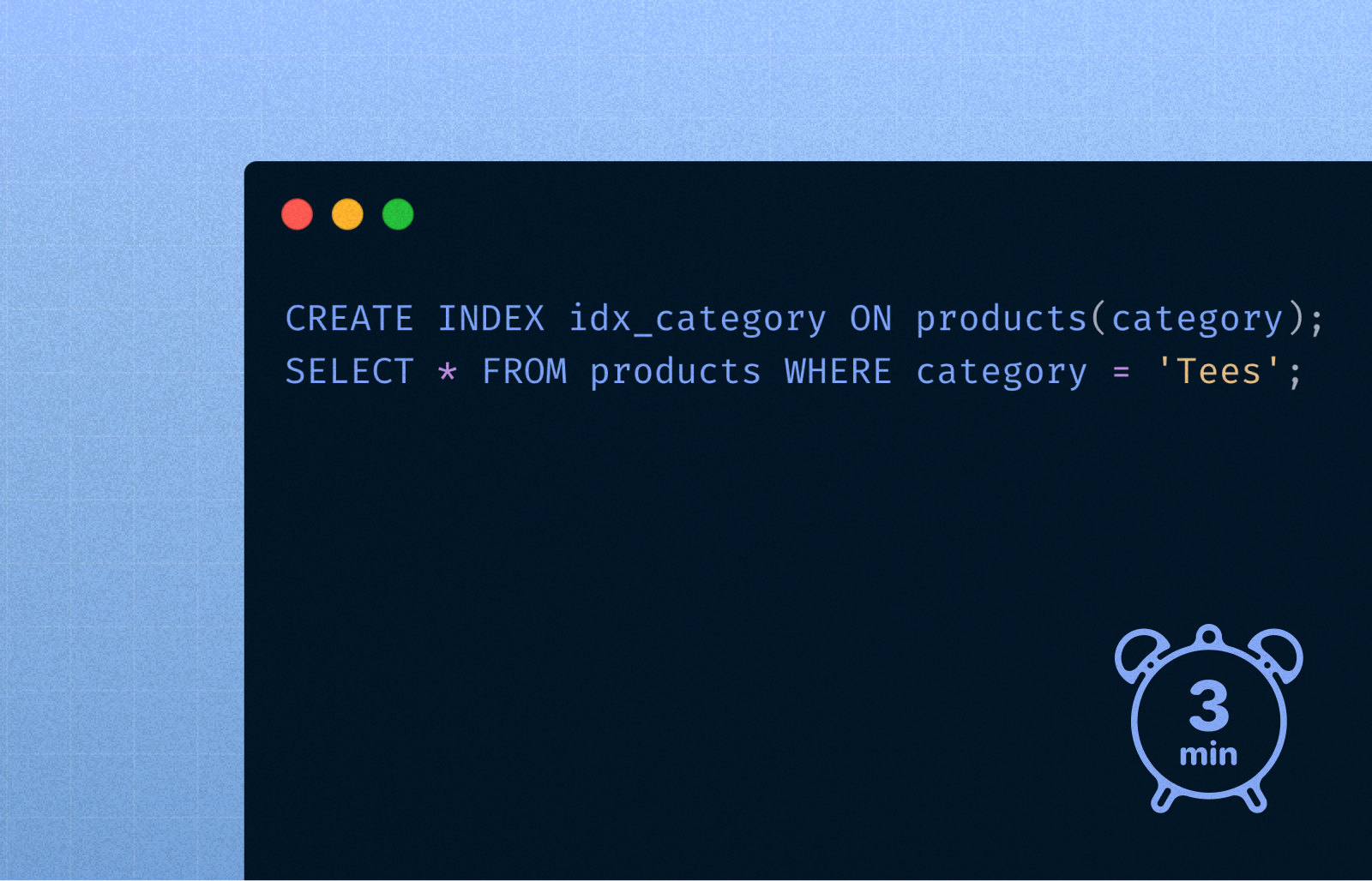 Quick read on database indexing