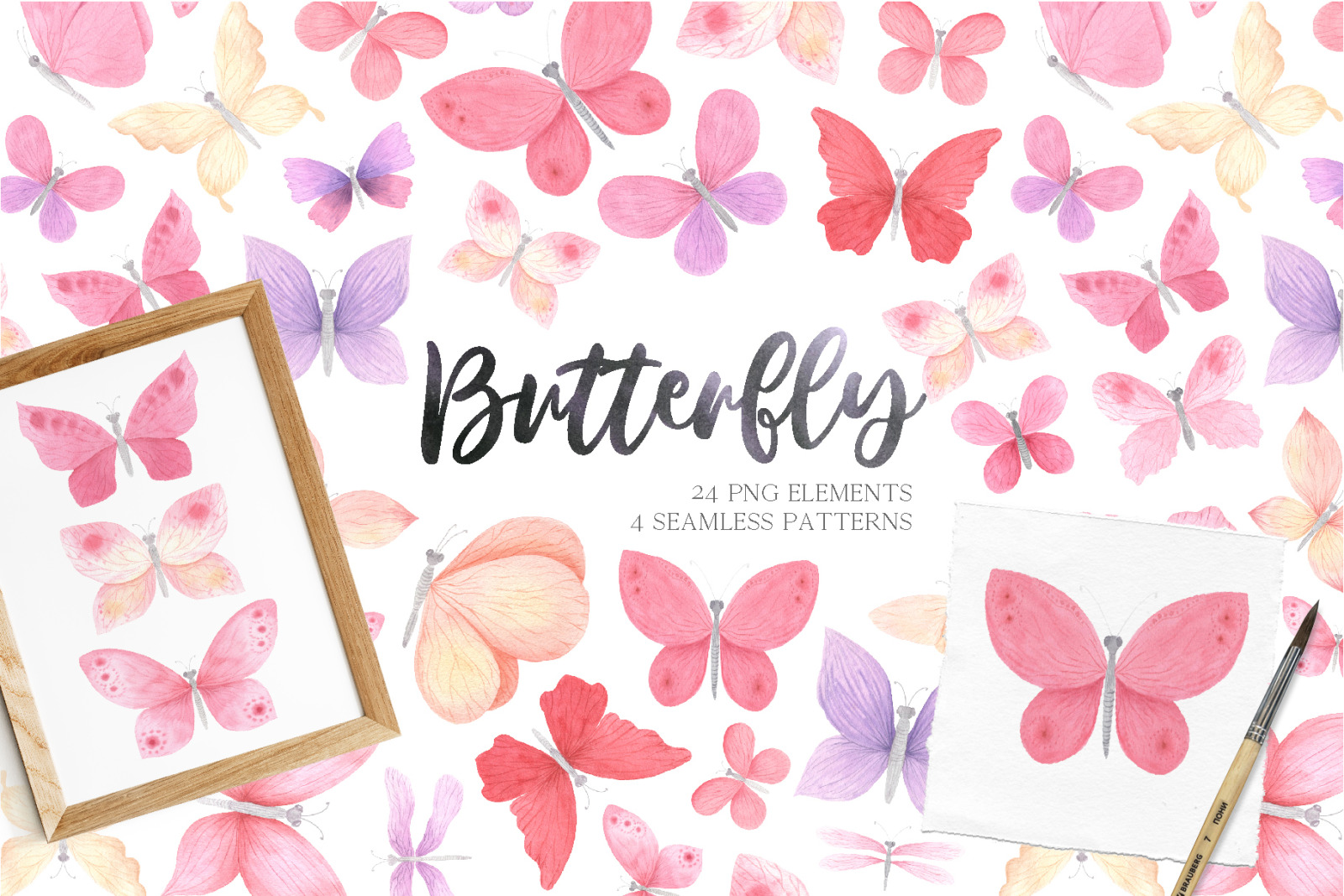 cute yellow butterfly clipart png