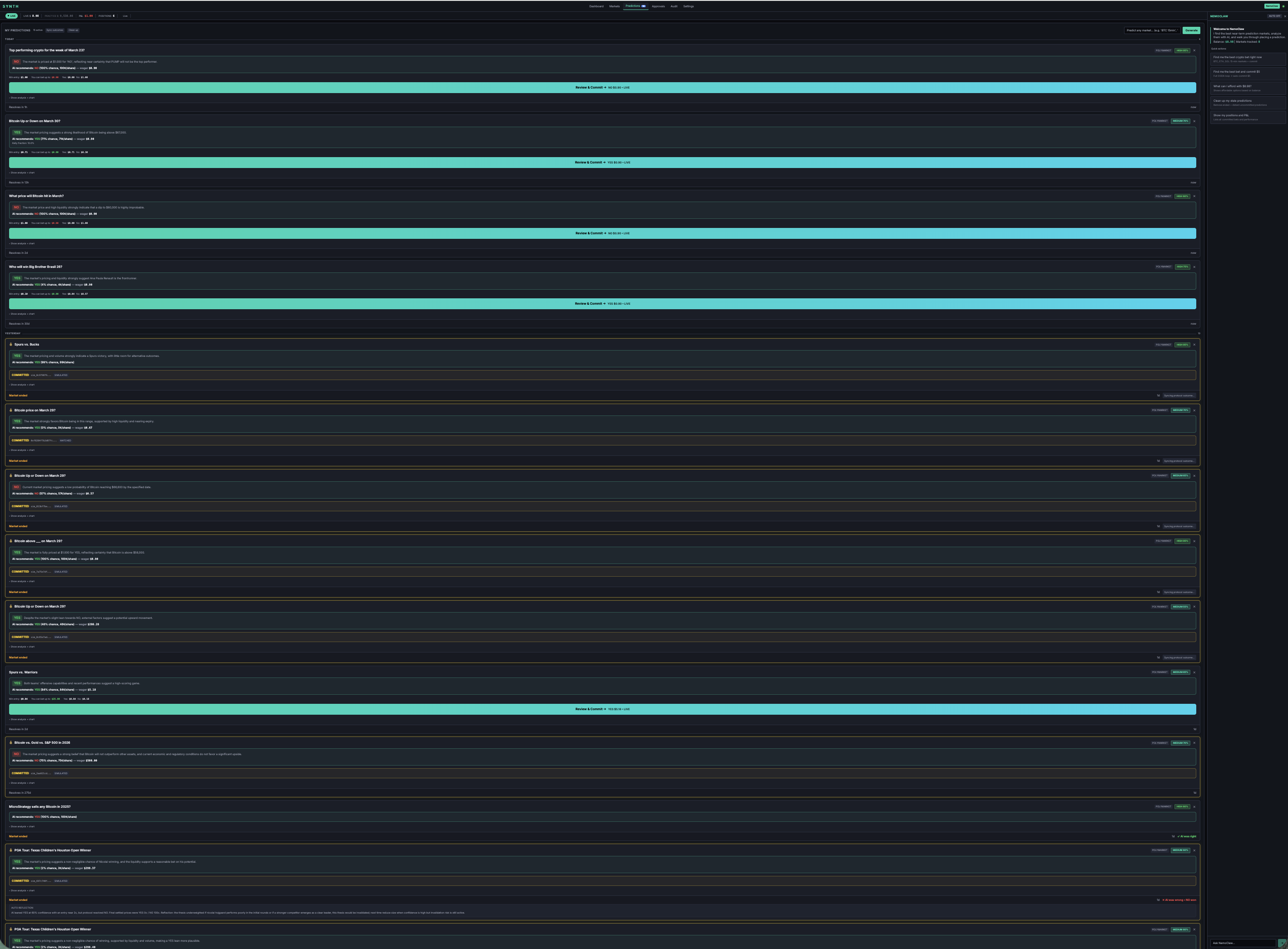 Predictions List