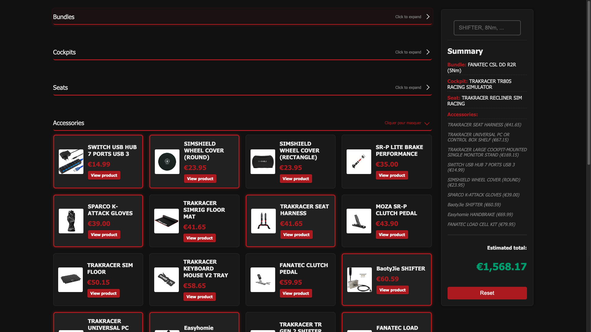 Config summary