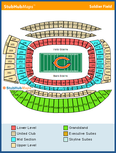 Seating Chart Soldier Field Chicago