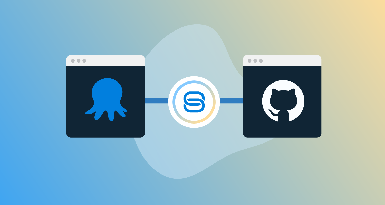 Octopus Deploy logo and GitHub logo connecting