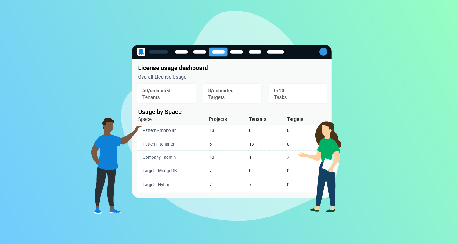 Better visibility with the license usage dashboard