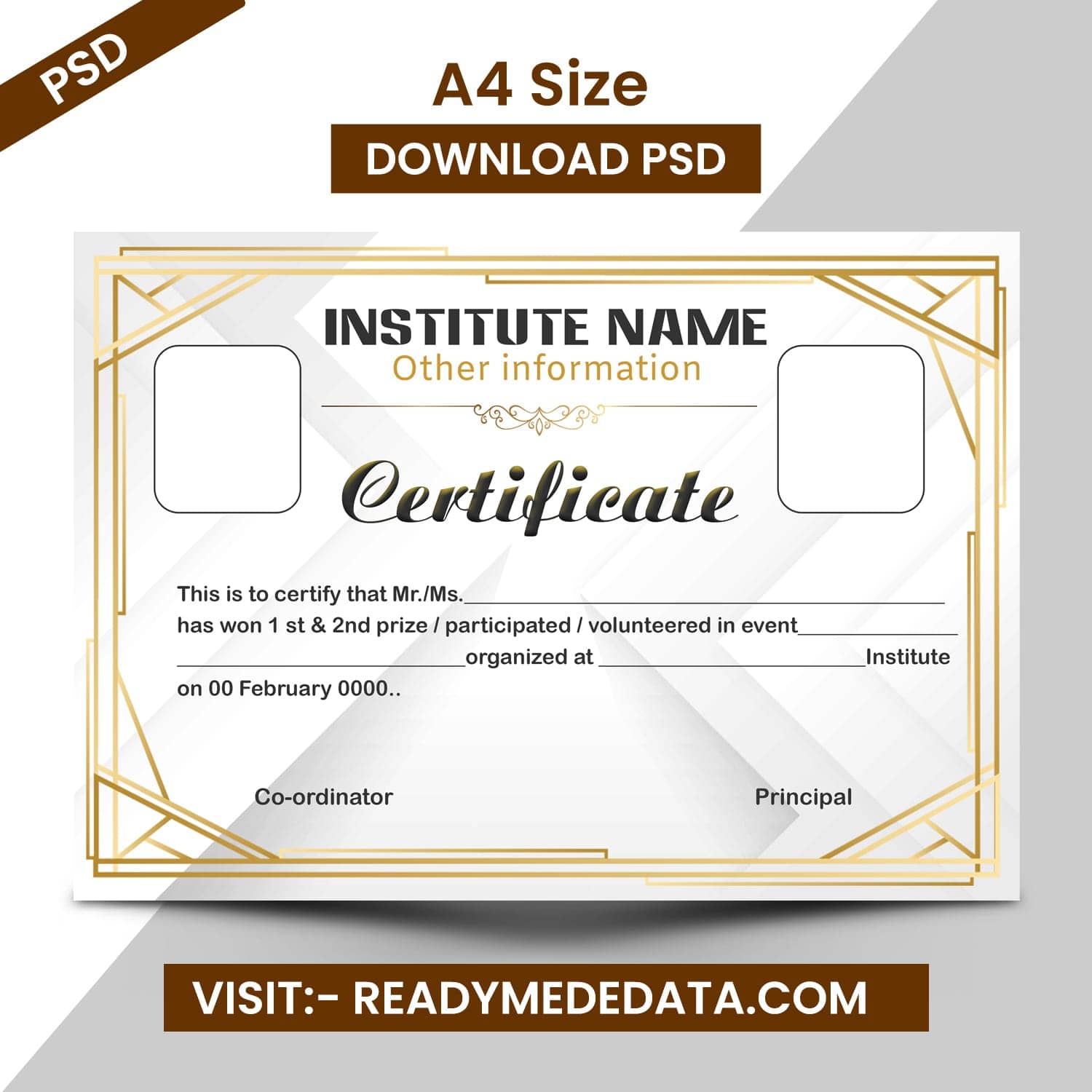 Certificate Psd