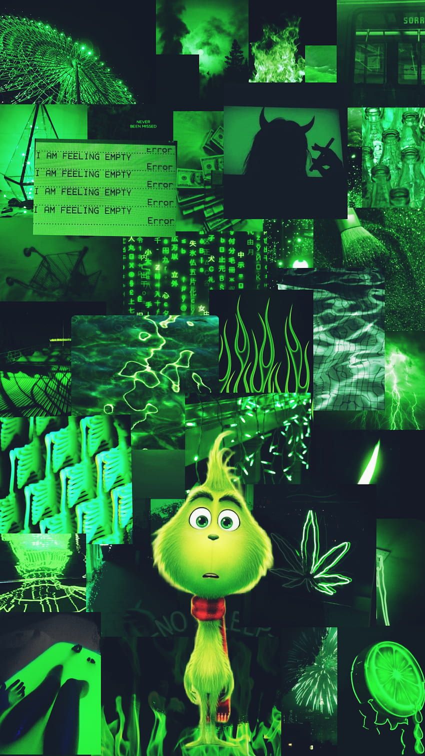 Aesthetic grinch HD wallpaper