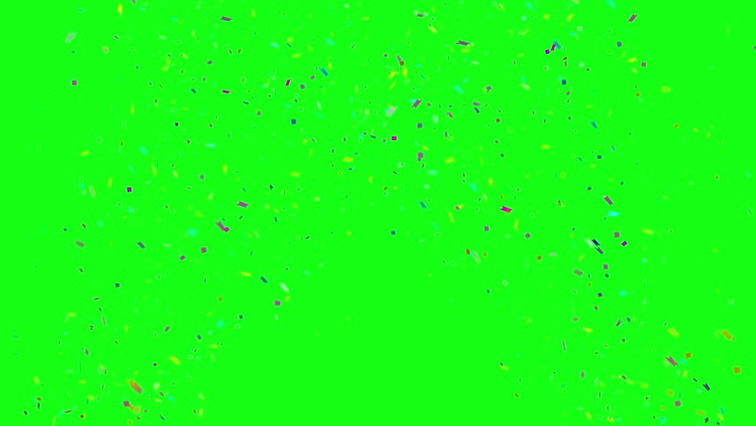 Confetti animated confetti birthday party celebration special greeting discount green screen background alpha looping