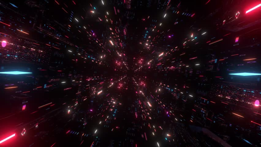 Flying Through, Abstract, Infinite Tunnel, Stargate, Hyperspace, Sci-Fi, Colors, Lights, Kaleidoscope, Animation, Vortex, Portal, Space Travel, Light Speed, Dimensional, Psychedelic, Surreal, 