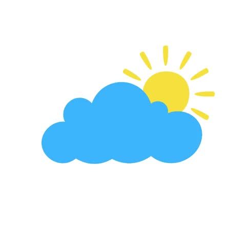 Animated Sunny Day with Light Clouds