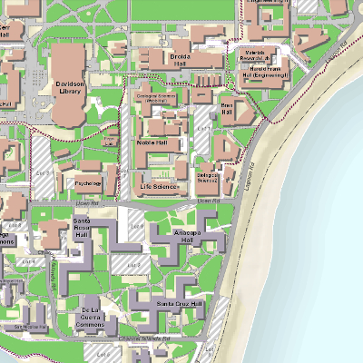 UCSB Campus Map Printable View