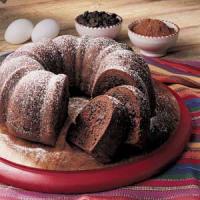 Chocolate Tube Pan Cake_image