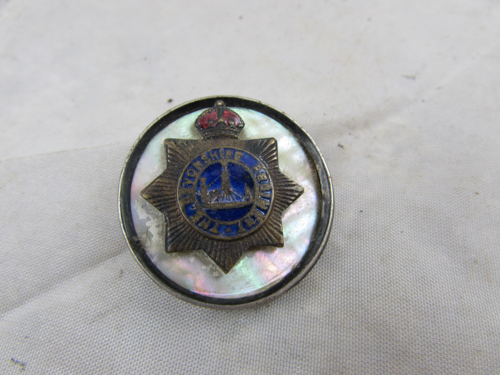 Devonshire Regiment Sweetheart Brooch