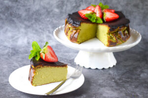 Matcha Burnt Basque Cheesecake