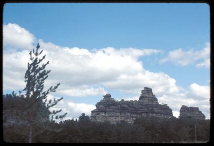 Rock "castle" near Camp Douglas