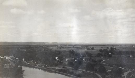 Mazomanie with Baraboo Bluffs