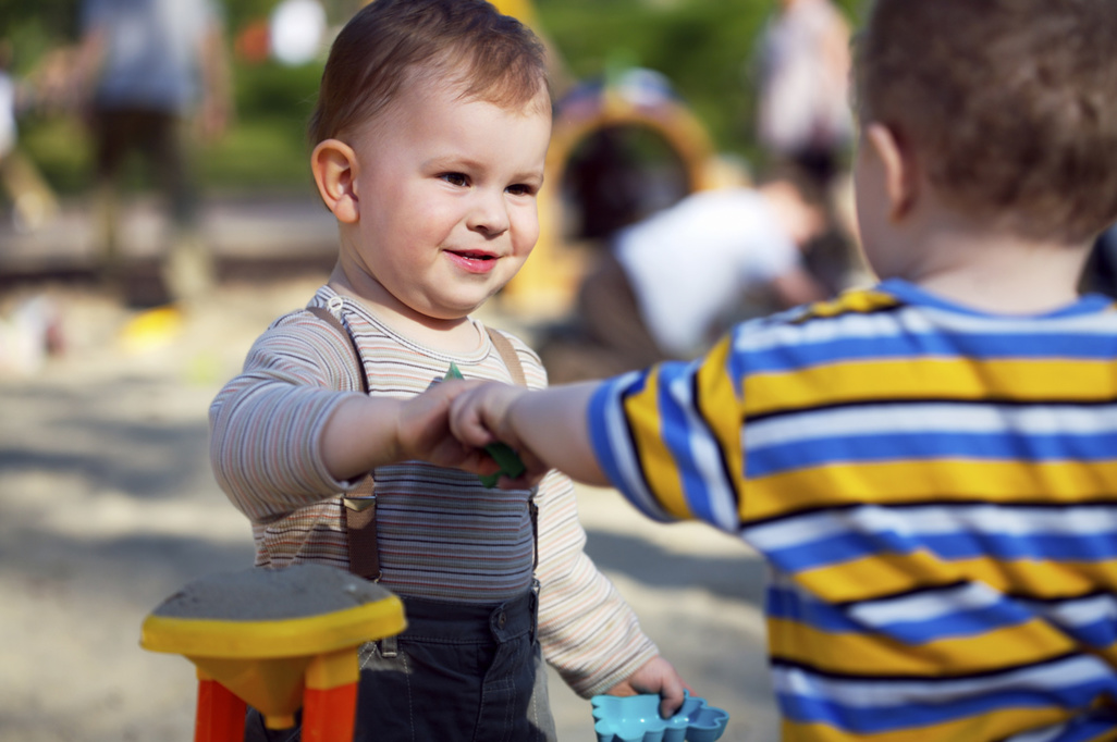 two children at a park