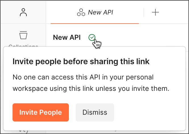 Invite people before sharing link to element