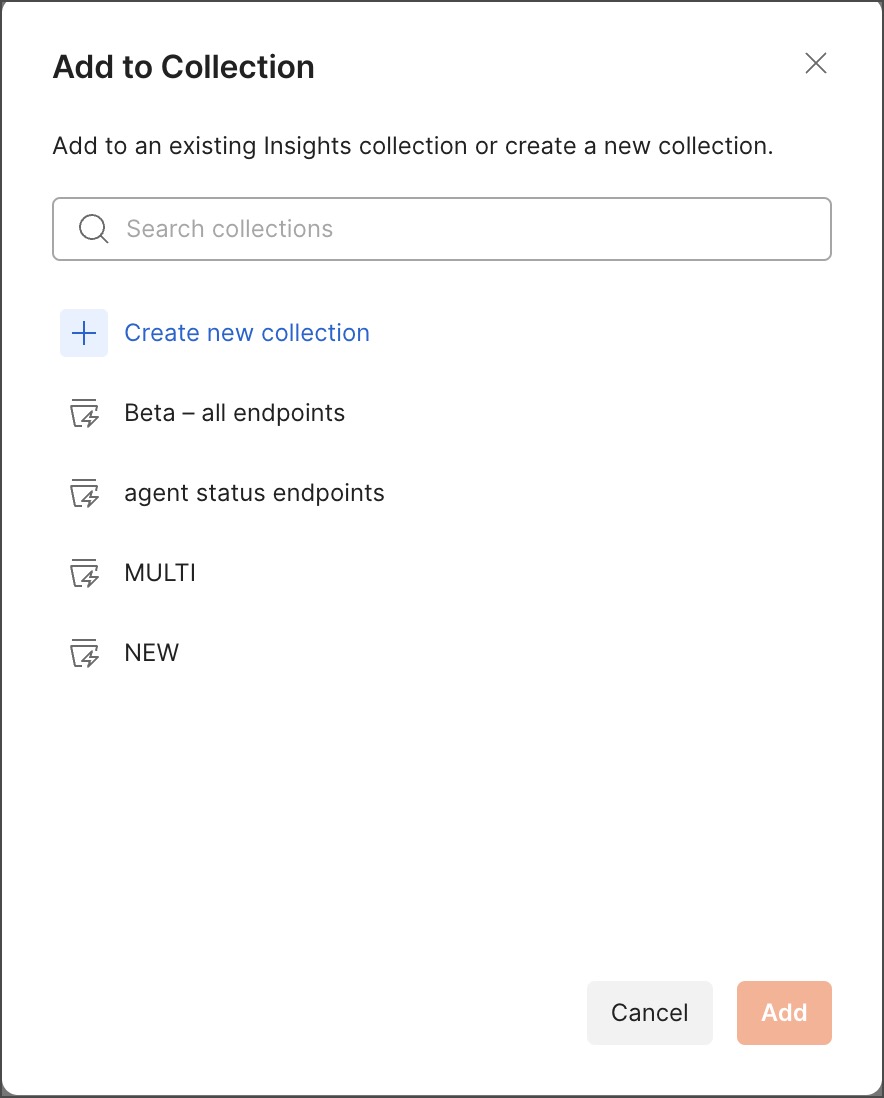 Save endpoints to a collection