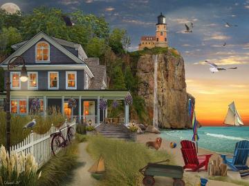 House by the ocean. jigsaw puzzle online