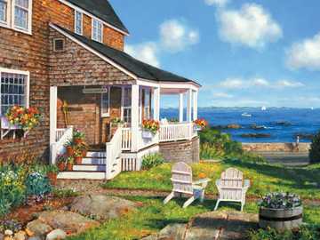 On the seashore. jigsaw puzzle online