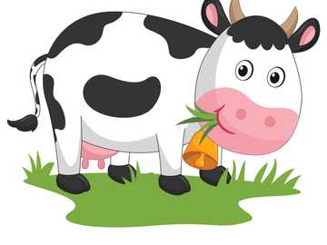 Cow animal jigsaw puzzle online