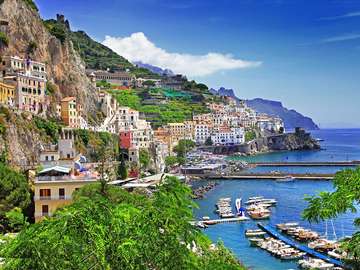 Amalfi Coast region of Campania Italy online puzzle