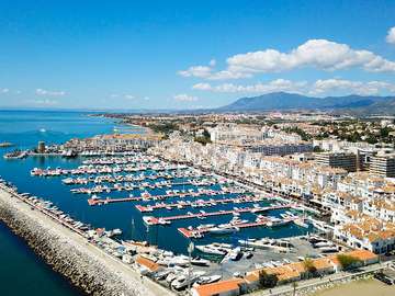 malaga- promenade, bay jigsaw puzzle online