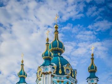 Orthodox church of St. Andrew's in Kiev jigsaw puzzle online