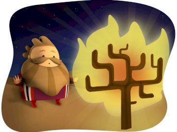 Moses and the bush online puzzle