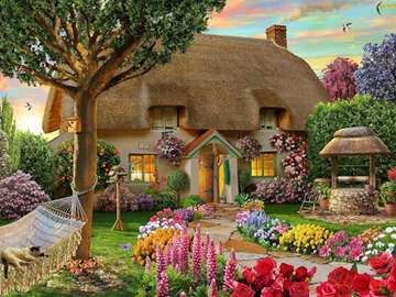 garden in front of the house jigsaw puzzle online