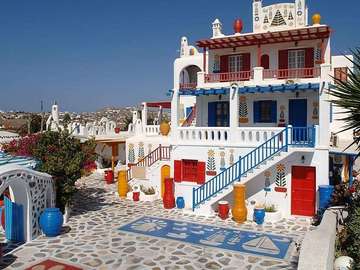 Mykonos - a Greek island in the Aegean Sea, jigsaw puzzle online