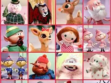 Christmas Characters from TV long ago. online puzzle