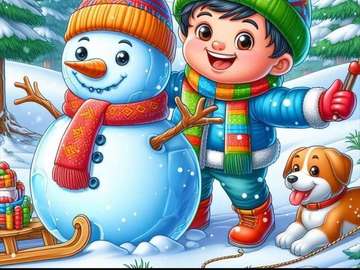 Winter is a wonderful season jigsaw puzzle online