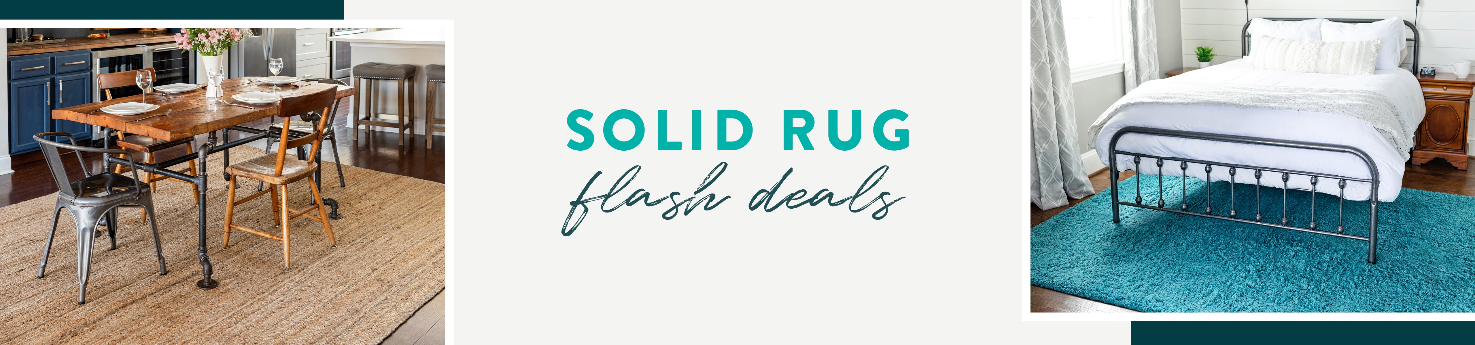 Solid Rug Flash Deals