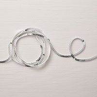 Silver Mini Sequin Trim