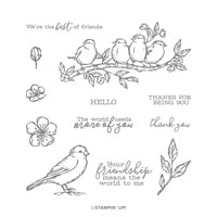 Free As A Bird Cling Stamp Set