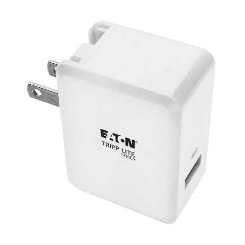 1-Port USB Wall/Travel Charger, Quick Charge , 5/9/12V DC | Eaton