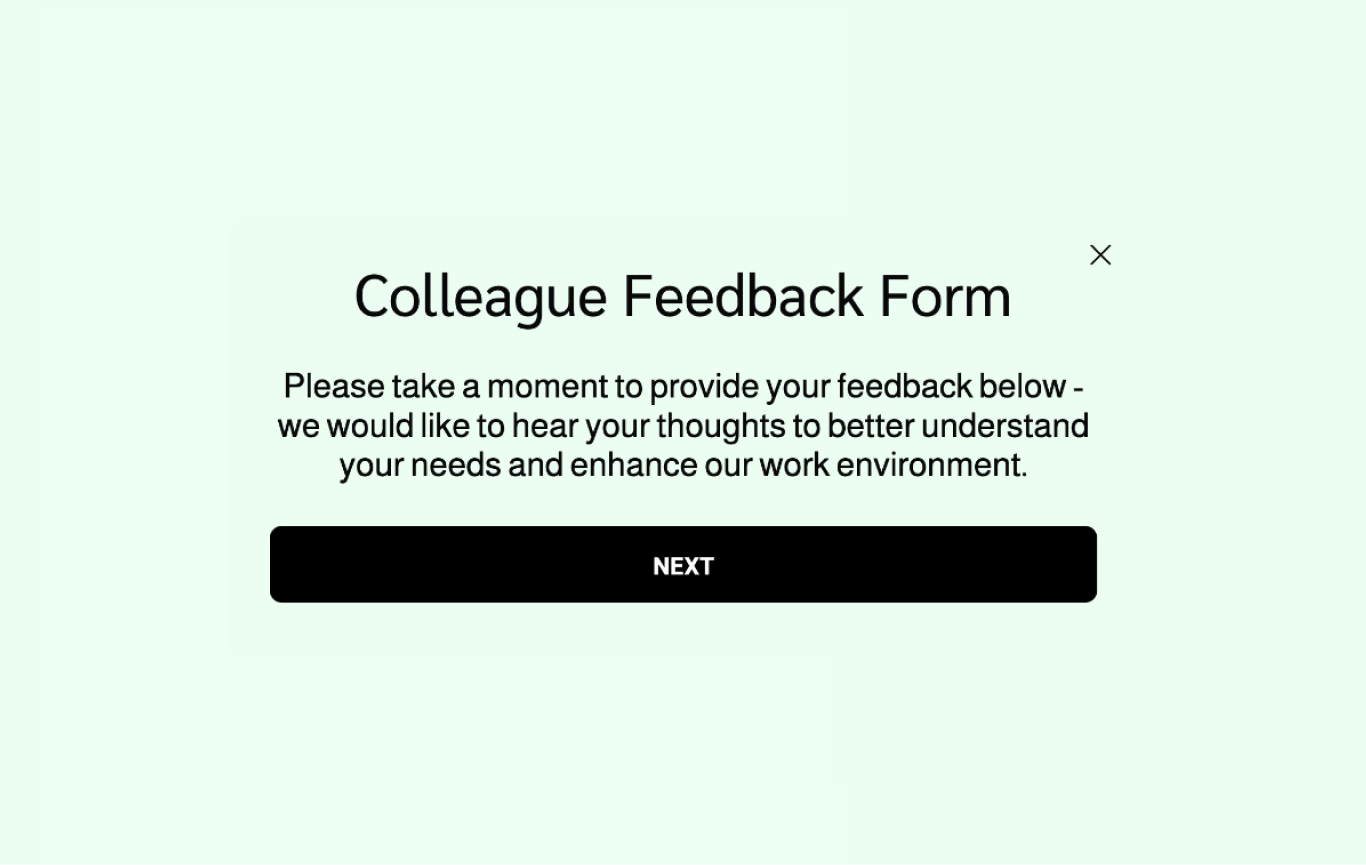 Colleague Feedback Form Template